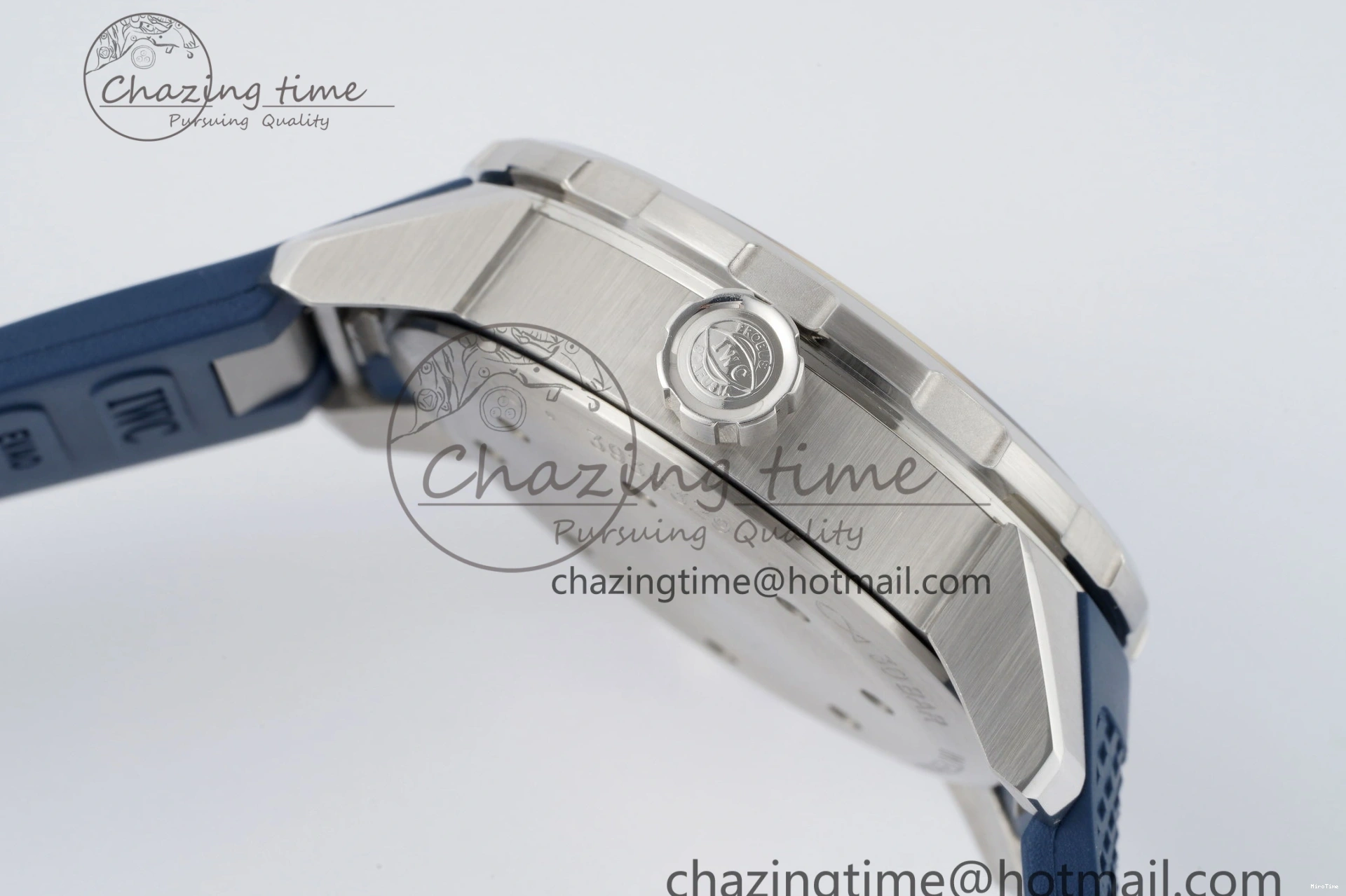 MIROTIME 0106 WellDesigned Aquatimer Automatic SS RSF 1:1 Best Edition Blue Dial on Blue Rubber Strap A 7057